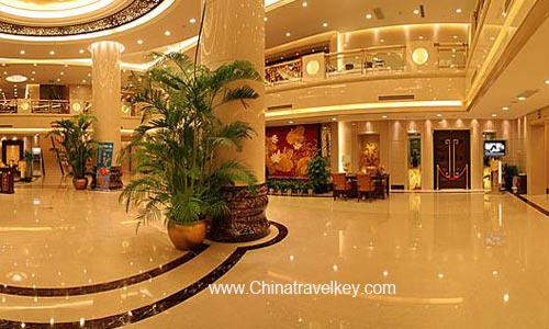 Lobby of Jinlongtan Hotel Beijing