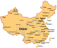 China hotels map