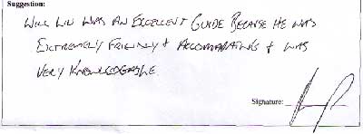 Beijing Tour Testimonial