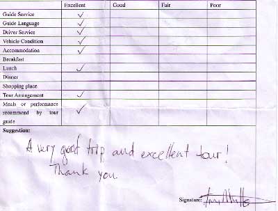 China Tour Testimonial