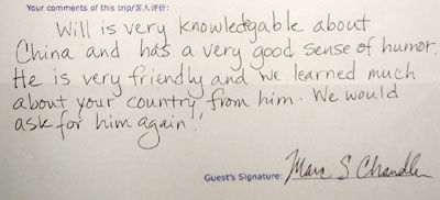 Lijiang tour testimonial, click here to see more.
