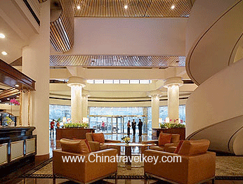 lobby of Shangri-La Golden Flower Hotel